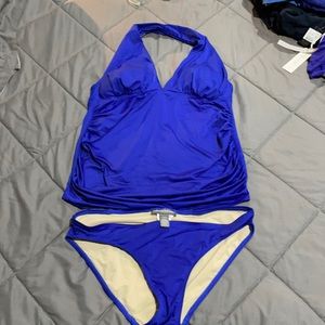 Gently used A Pea in the Pod 2 piece Maternity swimsuit